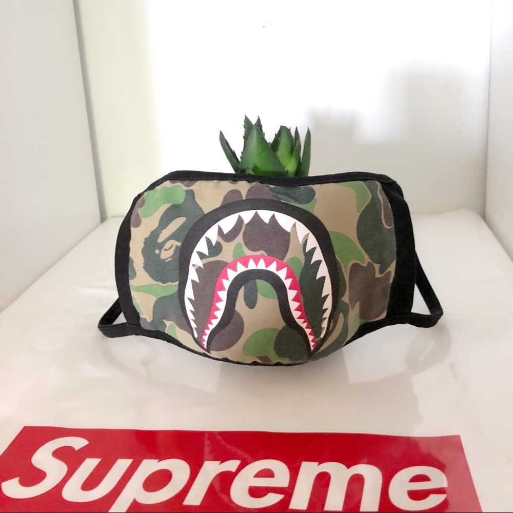 BAPE 1ST CAMO SHARK FACE MASK